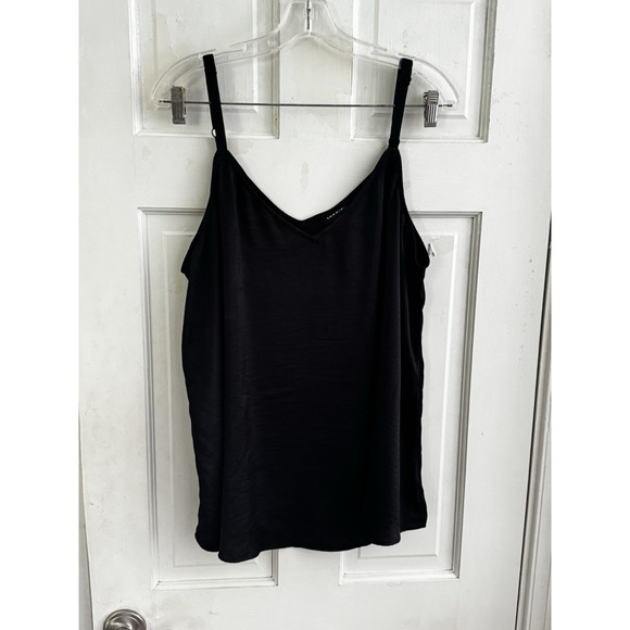 torrid Tops - Torrid Black Chiffon Polyester Swing Cami Tank Top Black Plus Sz 1‎ Beach Basic